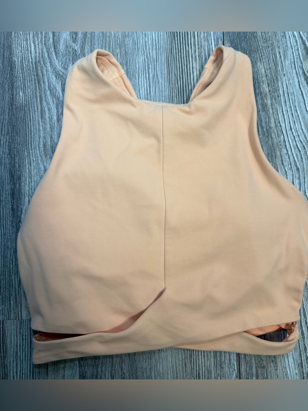 Athleta Peach Padded Wireless Pullover Sport Bra Full Coverage Solid Size XS